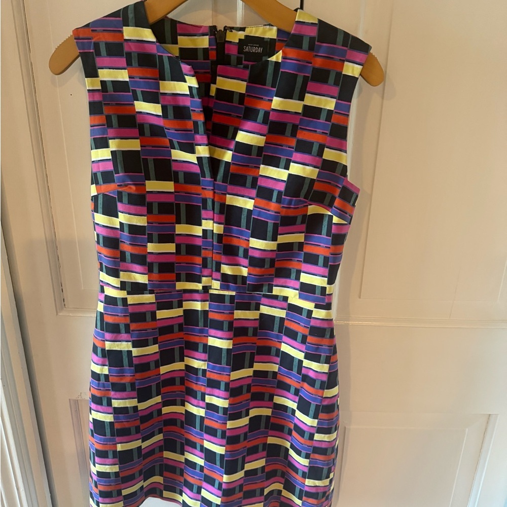 Kate Spade Saturday Multicolor Striped Dress Size 4
